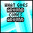 Six- displays "WHAT GOES AROUND COMES AROUND" text with pixelated hearts appearing in sequence across on a cyan background