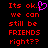 Red pixelated text on black background with a pink heart symbol replacing the period in 'Its ok.'
