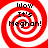 Red and white spiral background with black text reading "Wow It's Meghan!" in four quadrants.