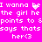 Pixelated text on bright pink background with repeated phrases and heart symbols, showing animation changes in letter spacing.