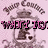 Pixelated image of a pink-toned clock with 'Happy Birthday' text arched above and 'FRANKSICONS' in bold pink letters below, set against a light background.