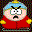 Six pixelated cartoon characters in a , each with distinct clothing and accessories against black background