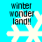 Pixelated text and snowflake icons on a bright blue background with visible animation changes across frames.