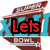 A pixelated animated icon shows a red and blue structure with changing text: 'Lets', then 'Go', then 'Giants' in bold red letters.
