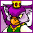 Animated pixel art of a purple-haired character with yellow crown, green vest, and orange face; text overlays change between 'UGLY' in red and 'Pretty' in yellow across frames.