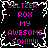 Pixelated text in bright pink on black background with white jagged border, repeating 'SELTZER ROX MY AWESOME SOX!!!!!' across four identical