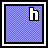 Pixelated blue checkered background with white 'h' symbol and multiple heart icons appearing sequentially.