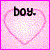 Animated contact sheet of 12 frames showing a pink heart-themed text animation with evolving phrases and a static character portrait in the bottom-right corner.