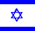 Two pixelated Star of David symbols on blue and white background, one dark blue on light field, one light blue on dark field.
