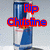 Pixelated image of a blue and white cylindrical object with red and blue text reading 'Rip Christine' overlaid on top.
