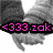 <333 zak in pink text on black bar over grayscale abstract background with dark and light gray shapes.