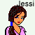 Pixel art female character icons with names and text phrases, arranged in a on white background