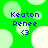 Green background with light green circles; blue text 'Keaton Renee' and '<3' in four quadrants.