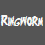 Pixelated image with text fragments and a central skull graphic, featuring distorted white lettering on dark gray background.