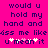 Pixelated text on bright pink background with repeated phrases and heart symbols replacing letters.