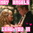 Animated contact sheet showing two frames of a pixelated image with pink text overlays and heart symbols, featuring two figures in close proximity against a blurred background.