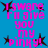 Blue background with pink text reading "I swear I'll give you my pinky!" and black star symbols, displayed in a of four identical