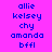 Pixelated text list on bright pink background with blue letters, showing repeated names and a highlighted in white
