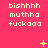 Pixelated text on a bright pink background with scattered yellow star-like symbols, animated with changing star positions.