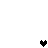 Three pixelated heart shapes in black and gray tones on a white background, positioned at different vertical levels.