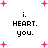 Pixelated text and pink plus signs on white background with animated changes in plus sign positions.