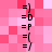 =) =D =P =( =/ repeated in vertical on pink pixelated background