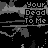 Pixelated image with two identical text blocks reading 'Your Dead To Me' in red and gray on a black background.