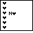 Animated sequence showing the name 'Nancy' with heart symbols, transitioning from solid text to dotted outlines and fading into scattered hearts.