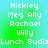 Pixelated text list on gradient background with visible color shift between two states.