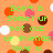 Pixelated orange background with scattered colored dots and green text reading 'Don't be somel up not cuz ur friends love U 4 who u truly are & if they don't then there not good enough 4 U'