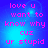 Pixelated text on a blue gradient background with pink lettering, displaying 'love u want to know why cuz ur stupid' in a