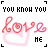 repeated pixel art icons featuring 'love me' text over heart outlines with color variations