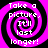 Four identical spiral patterns with text reading "Take a picture. It'll last longer!" in white pixelated font on a black and pink background.
