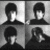 A black-and-white contact sheet of four animated frames showing a person with dark hair in various poses, next to pixelated text reading "A Hard Day's Nite" on a black background.