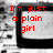 A pixelated image with three black-and-white CRT monitors displaying red text: "I'm just a plain girl" on the top-left, "Who fell for" on the top-right, and "an AMAZING Boy." on the bottom-left.