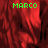 Green text 'MARCO' appears in three positions over a red, pixelated background with dark vertical stripes.