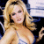 A pixelated image of a person with long blonde hair in a silver halter top, positioned next to green text reading 'Original Icons .com' on a dark background.