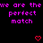 Pixelated text and heart symbols on a black background with gray bottom-right corner.