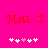Red text 'Matt<3' on bright pink background with white and light pink pixelated hearts below, two identical frames side-by-side.