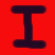 Red background with dark purple text 'I' above and 'AC' below, a heart symbol between them on the right.