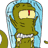 Animated contact sheet showing frames from a Simpsons Movie-themed buddy icon featuring Squidward Tentacles and