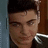 A pixelated image shows a person with dark hair and a leather jacket on the left, next to red text on a black background reading "I'm going out with him! !!!!!!!!!!!".