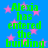 Green text on blue background with pink stars reads "Alexia has entered the building" repeated twice in a