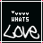 24 pixelated icons with black backgrounds, each displaying 'HATS' text above a stylized 'LOVE' in white or pink