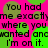 Pixelated text repeats across a bright pink background with green circular shapes, displaying phrases like 'You had me exactly where you wanted and I'm on it.'
