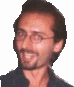 A sequence of pixelated facial expressions showing a person with glasses and short dark hair in various poses against white backgrounds.