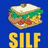 Pixelated icon shows a sandwich with green lettuce, red tomato slices, and white cheese on brown bread against blue background; yellow text below reads 'SILF'.