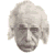 A pixelated grayscale portrait of a historical figure with white hair on the left, next to green text reading "Original Icons .com" on a dark green background.