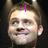 A four- shows a person with light brown hair and small horns, each displaying different text overlays