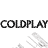 A 4x4 contact sheet of grayscale animated frames showing a side-profile face with motion blur effects and repeated "COLDPLAY" text elements in various positions.